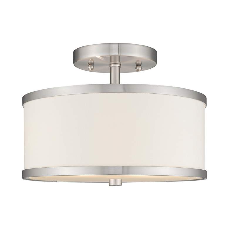 Image 4 2 Light Brushed Nickel Ceiling Mount more views