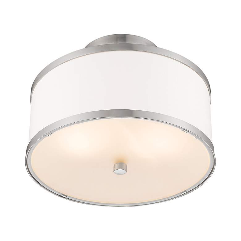 Image 6 2 Light Brushed Nickel Ceiling Mount more views