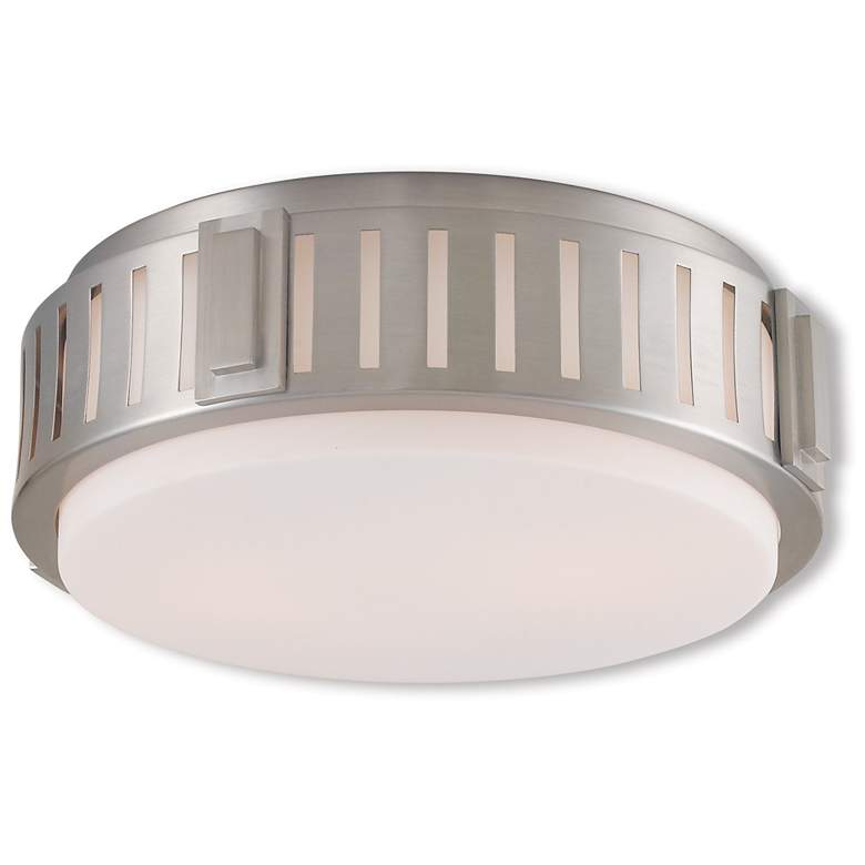 Image 1 2 Light Brushed Nickel Ceiling Mount