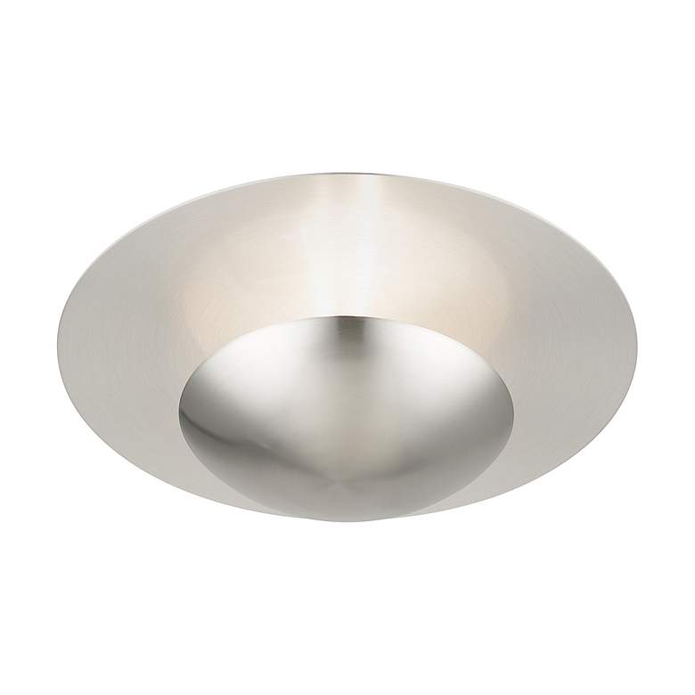 Image 6 2 Light Brushed Nickel Large Semi-Flush/ Wall Sconce more views