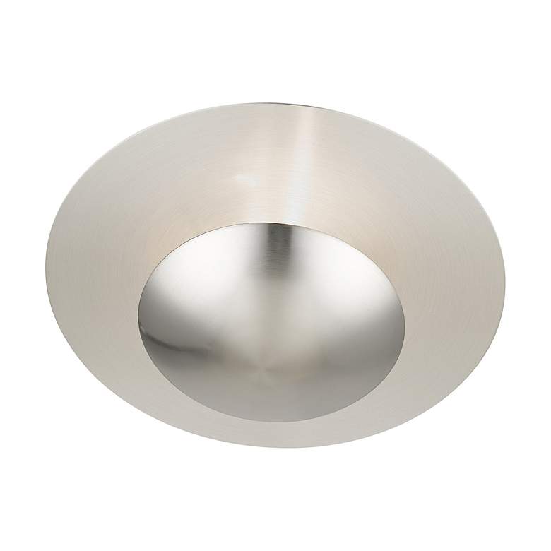 Image 7 2 Light Brushed Nickel Large Semi-Flush/ Wall Sconce more views