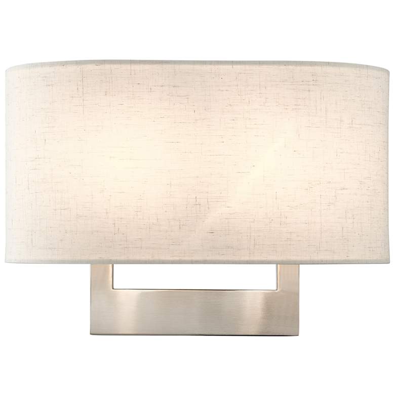 Image 1 2 Light Brushed Nickel Medium ADA Sconce
