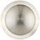 2 Light Brushed Nickel Medium Semi-Flush/ Wall Sconce