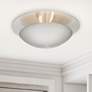 1_2 Light Brushed Nickel Medium Semi-Flush/ Wall Sconce