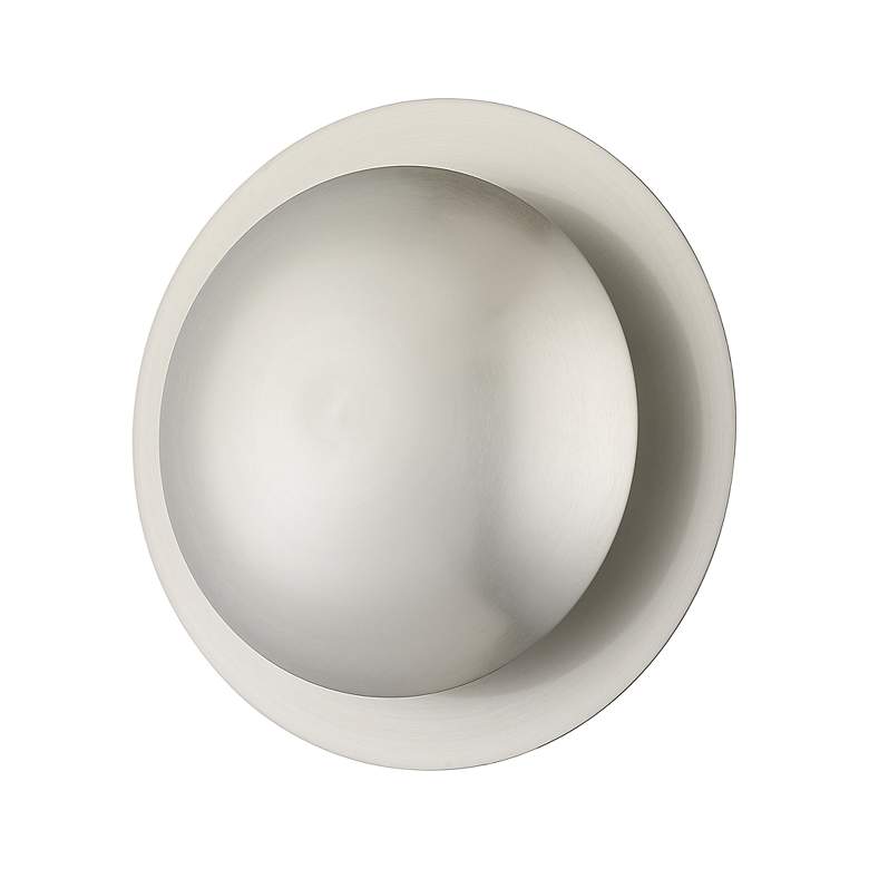 Image 3 2 Light Brushed Nickel Medium Semi-Flush/ Wall Sconce more views