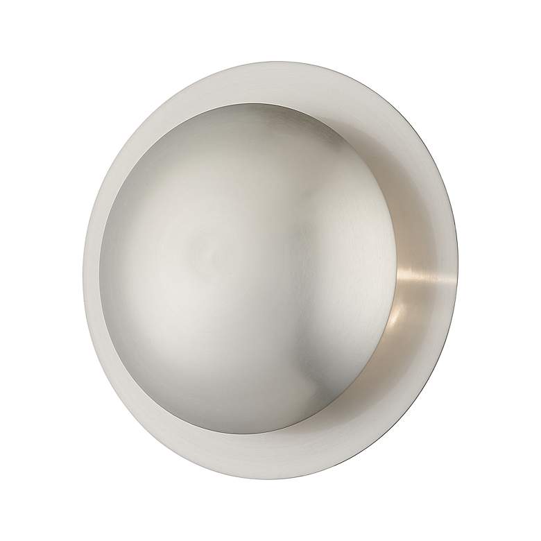Image 4 2 Light Brushed Nickel Medium Semi-Flush/ Wall Sconce more views