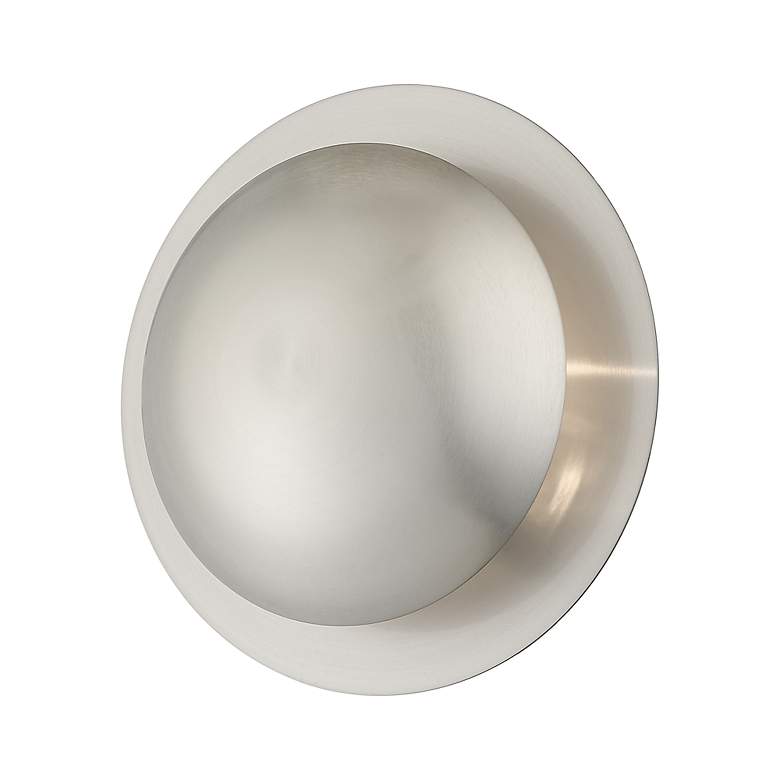 Image 5 2 Light Brushed Nickel Medium Semi-Flush/ Wall Sconce more views