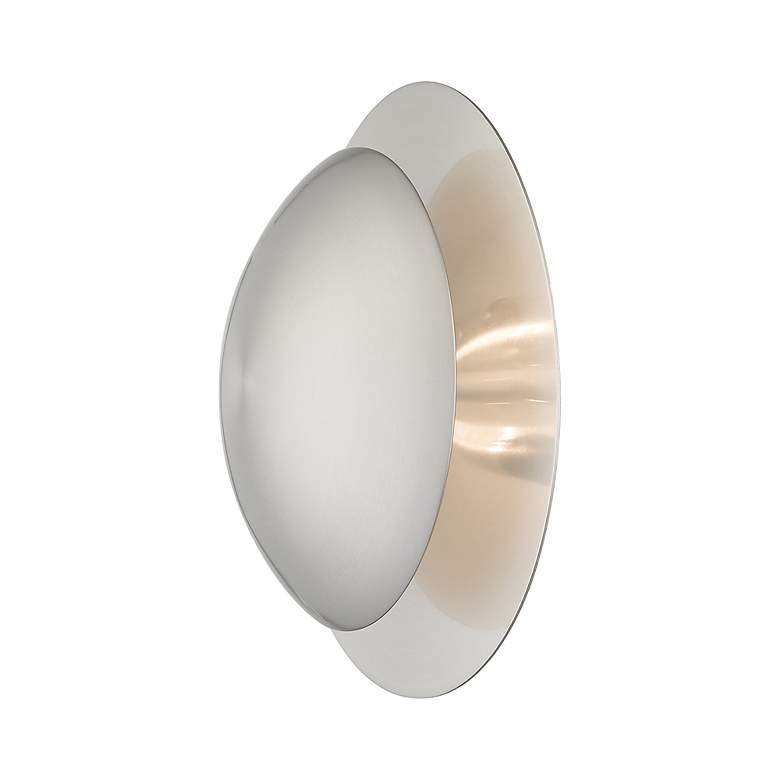 Image 6 2 Light Brushed Nickel Medium Semi-Flush/ Wall Sconce more views