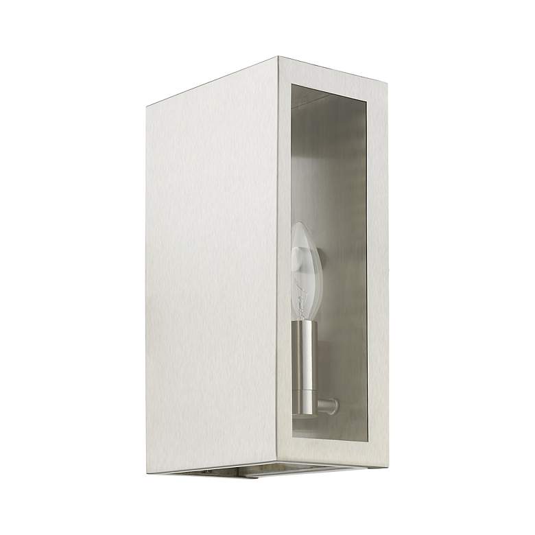 Image 3 2 Light Brushed Nickel Outdoor ADA Medium Sconce more views
