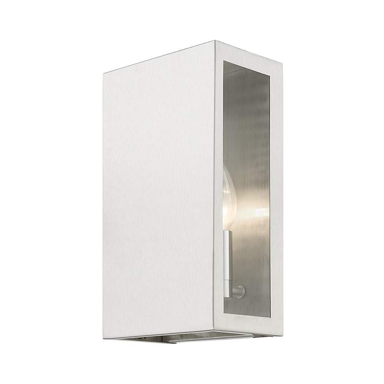 Image 4 2 Light Brushed Nickel Outdoor ADA Medium Sconce more views