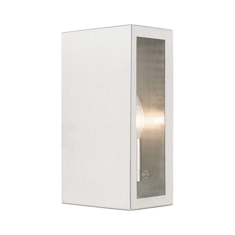 Image 5 2 Light Brushed Nickel Outdoor ADA Medium Sconce more views