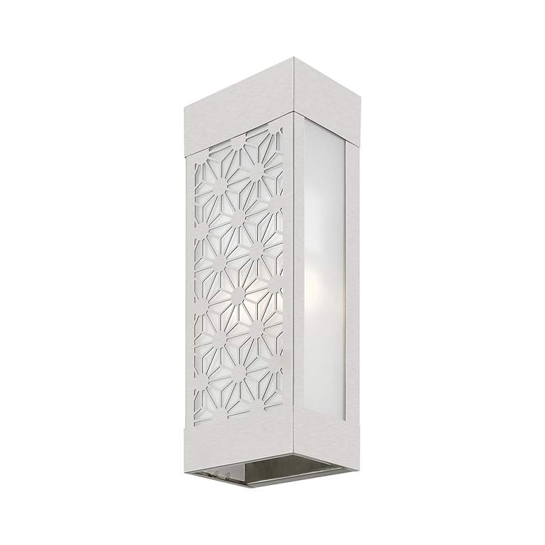 Image 5 2 Light Brushed Nickel Outdoor ADA Sconce more views