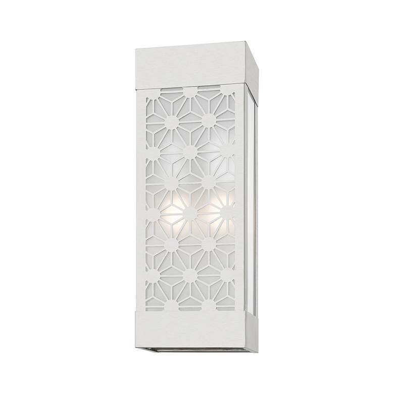 Image 6 2 Light Brushed Nickel Outdoor ADA Sconce more views