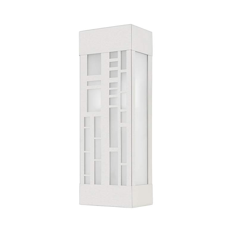 Image 3 2 Light Brushed Nickel Outdoor ADA Sconce more views