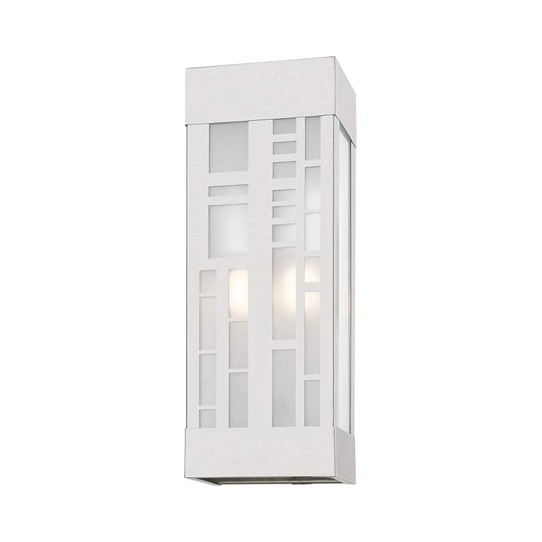 Image 6 2 Light Brushed Nickel Outdoor ADA Sconce more views