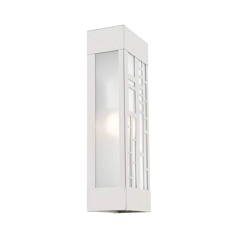 Image 7 2 Light Brushed Nickel Outdoor ADA Sconce more views