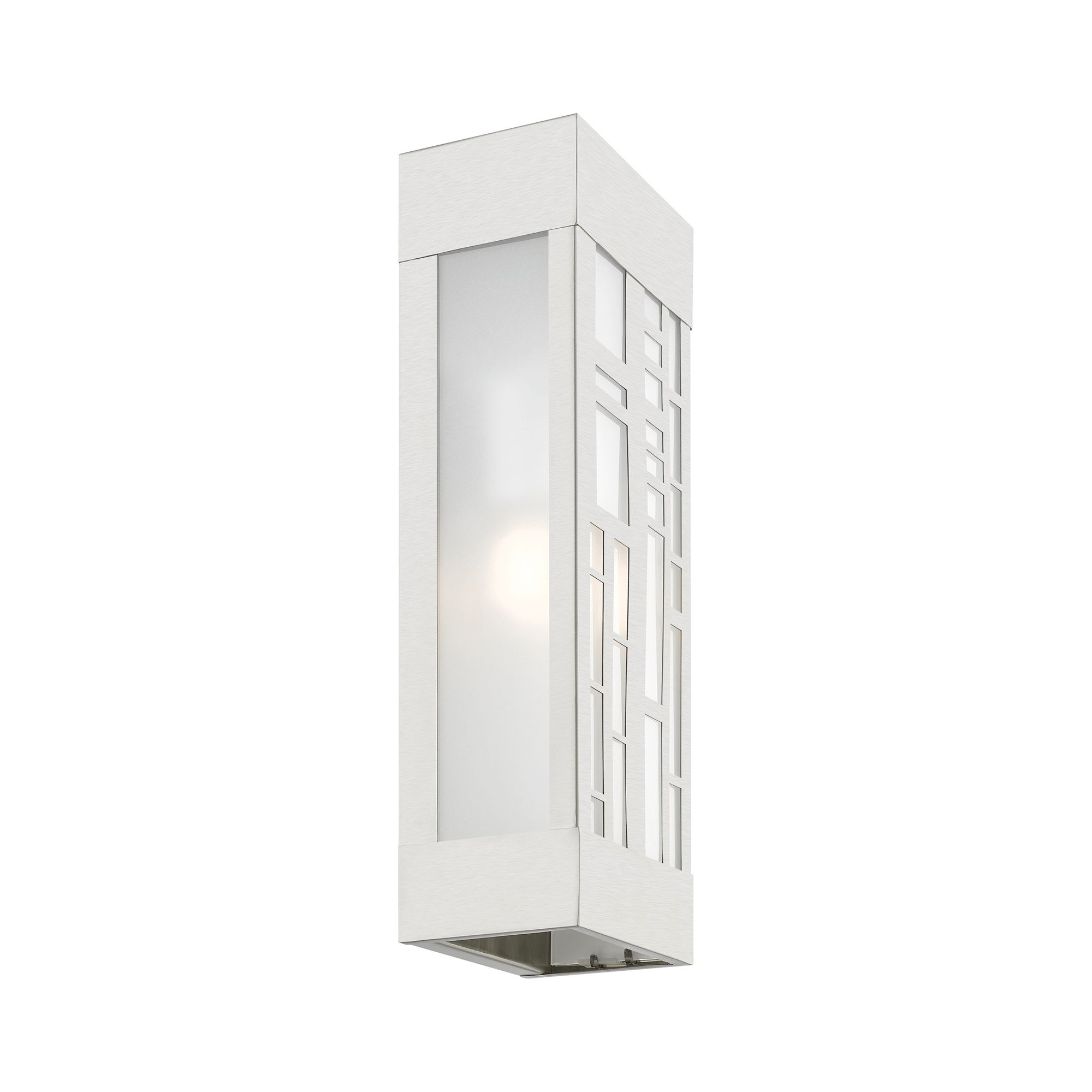 2 Light Brushed Nickel Outdoor ADA Sconce