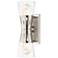 2 Light Brushed Nickel Sconce