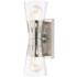 2 Light Brushed Nickel Sconce