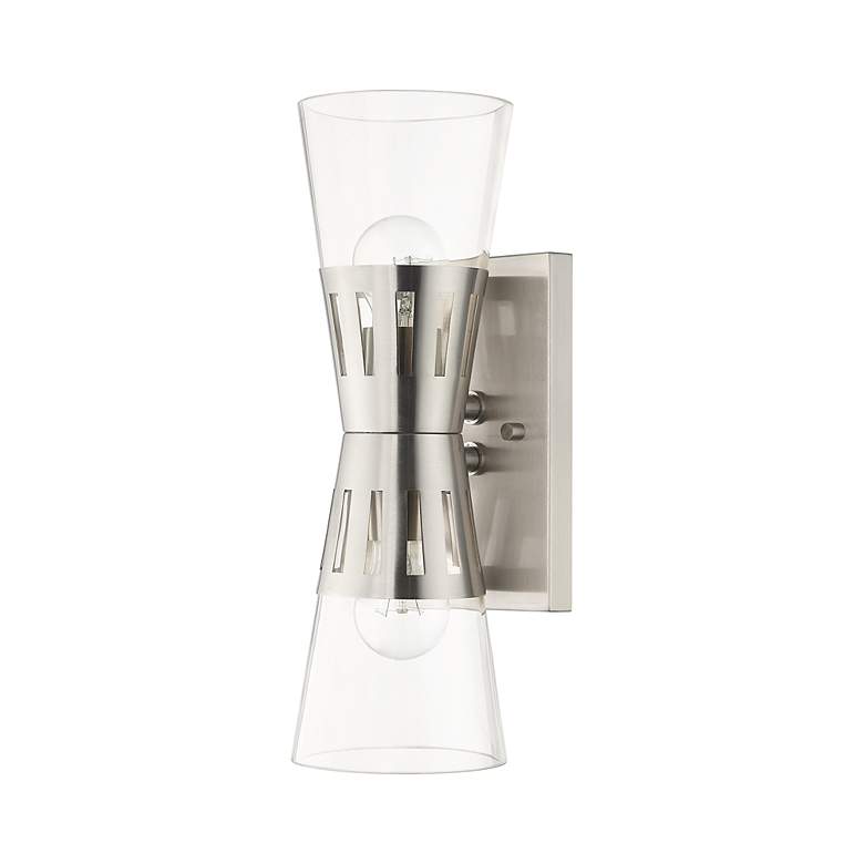 Image 3 2 Light Brushed Nickel Sconce more views