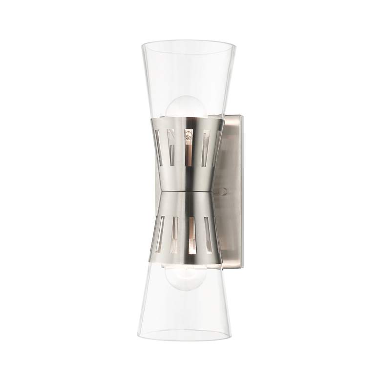 Image 4 2 Light Brushed Nickel Sconce more views