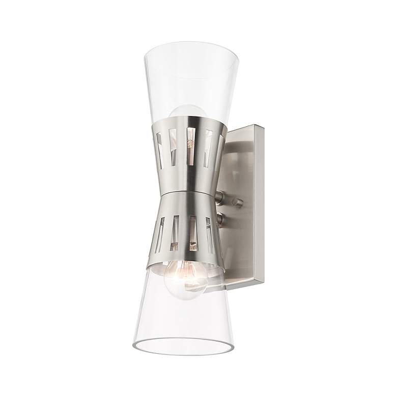 Image 5 2 Light Brushed Nickel Sconce more views