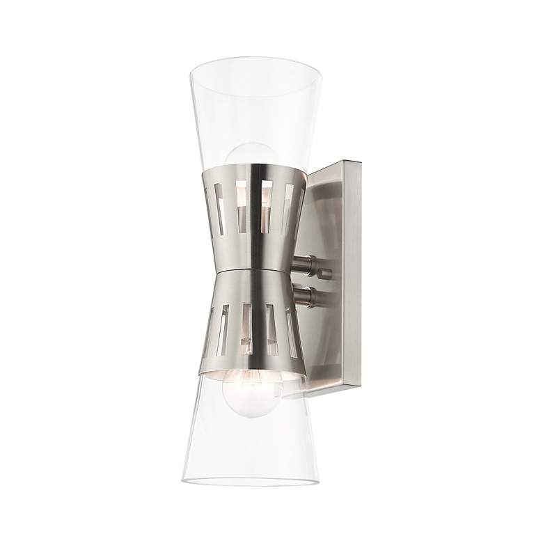 Image 6 2 Light Brushed Nickel Sconce more views