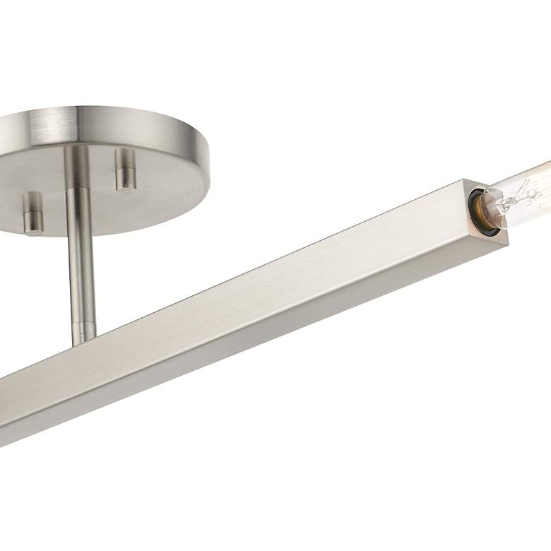 Image 7 2 Light Brushed Nickel Semi-Flush more views