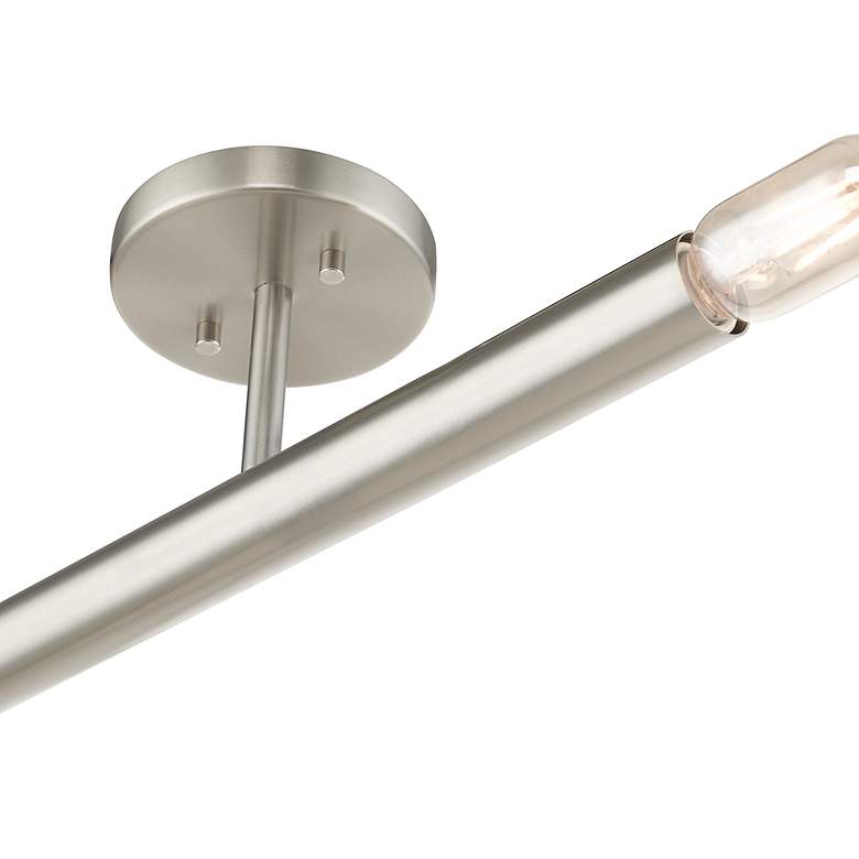 Image 7 2 Light Brushed Nickel Semi-Flush more views