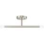 2_2 Light Brushed Nickel Semi-Flush