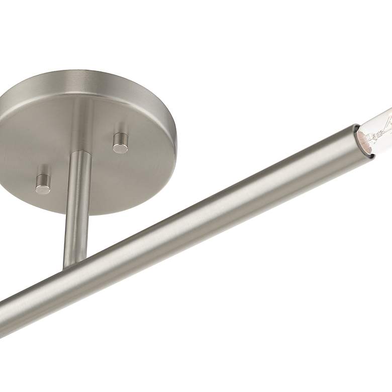 Image 6 2 Light Brushed Nickel Semi-Flush more views