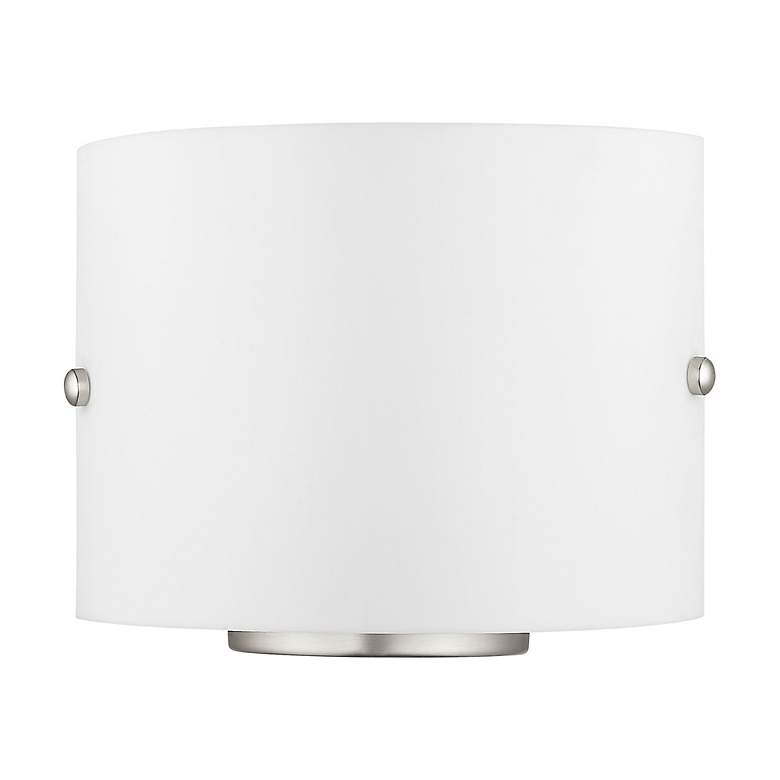 Image 3 2 Light Brushed Nickel Wall Sconce more views