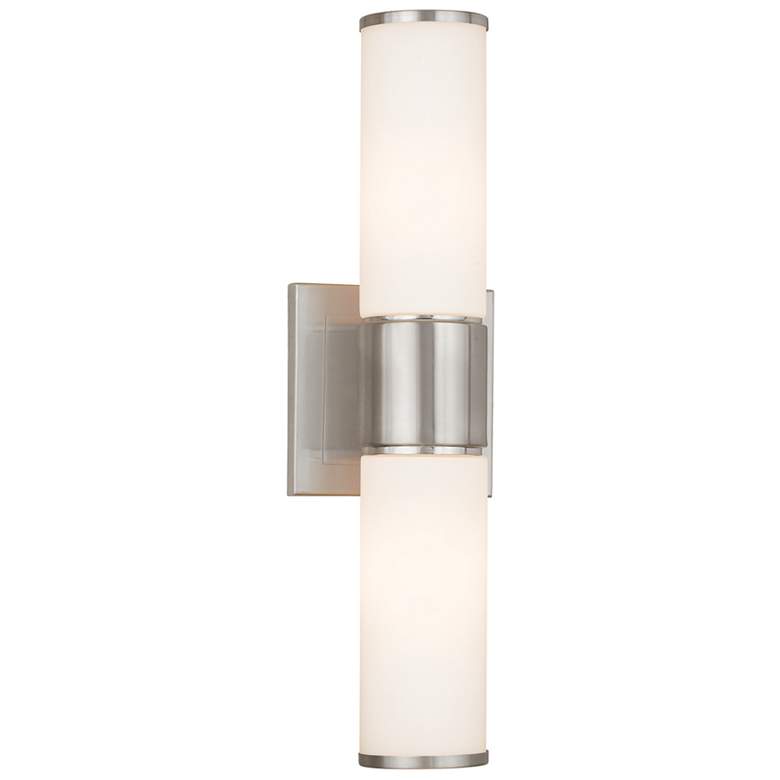 Image 1 2 Light Brushed Nickel Wall Sconce