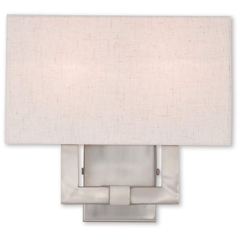 Image 1 2 Light Brushed Nickel Wall Sconce