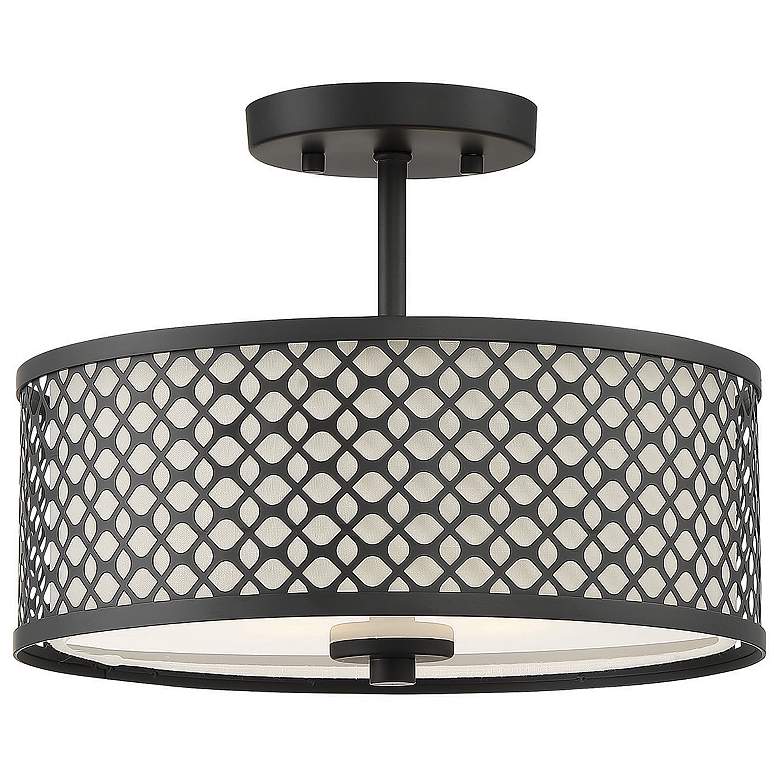 Image 1 2-Light Ceiling Light in Matte Black