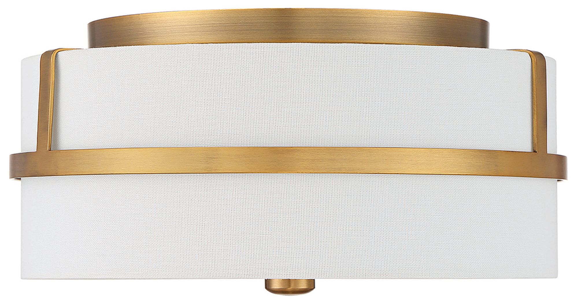Image 2 2-Light Ceiling Light in Natural Brass more views