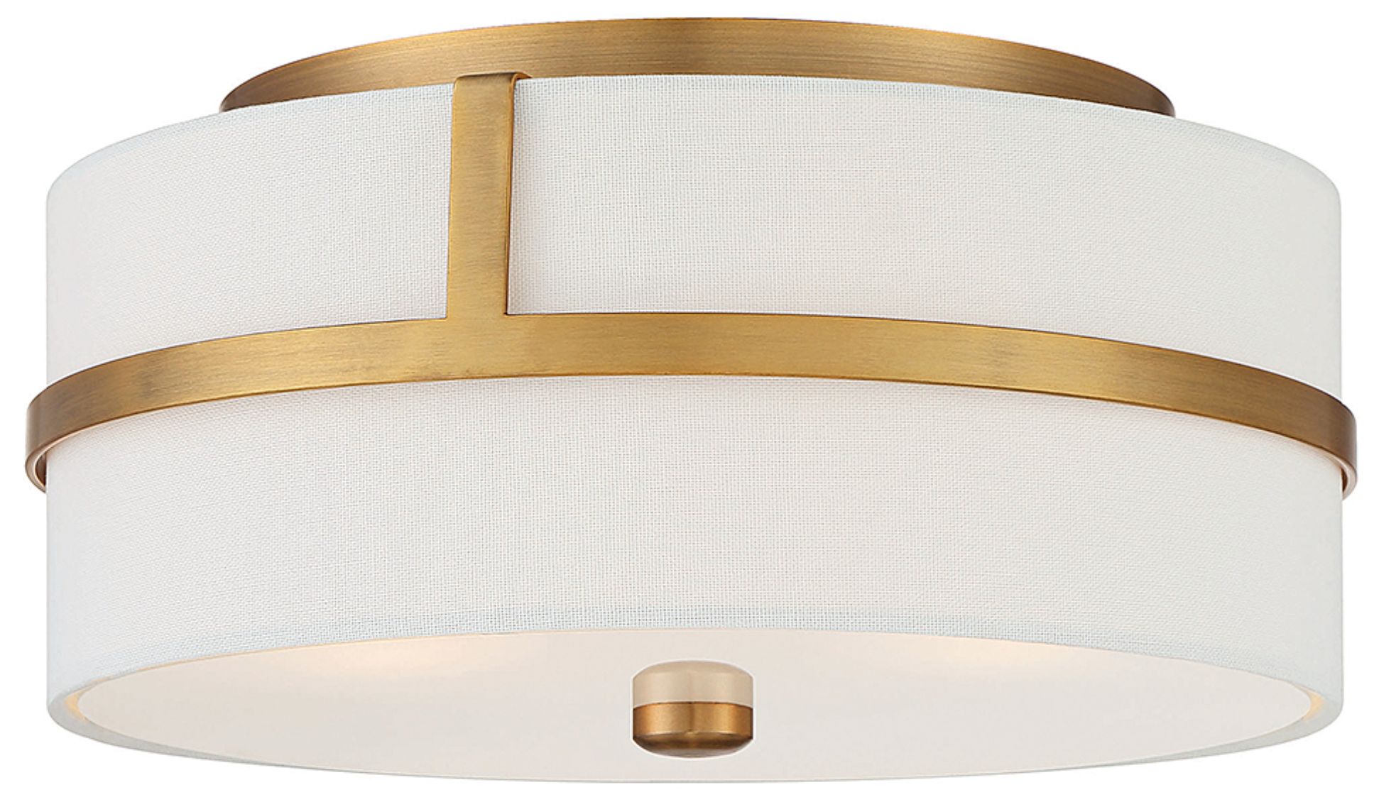 Image 5 2-Light Ceiling Light in Natural Brass more views