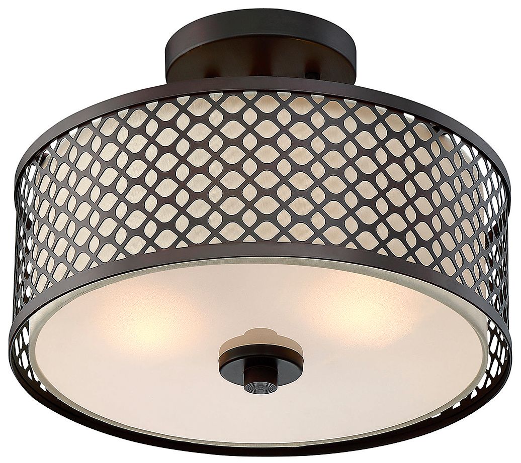Image 3 2-Light Ceiling Light in Oil Rubbed Bronze more views