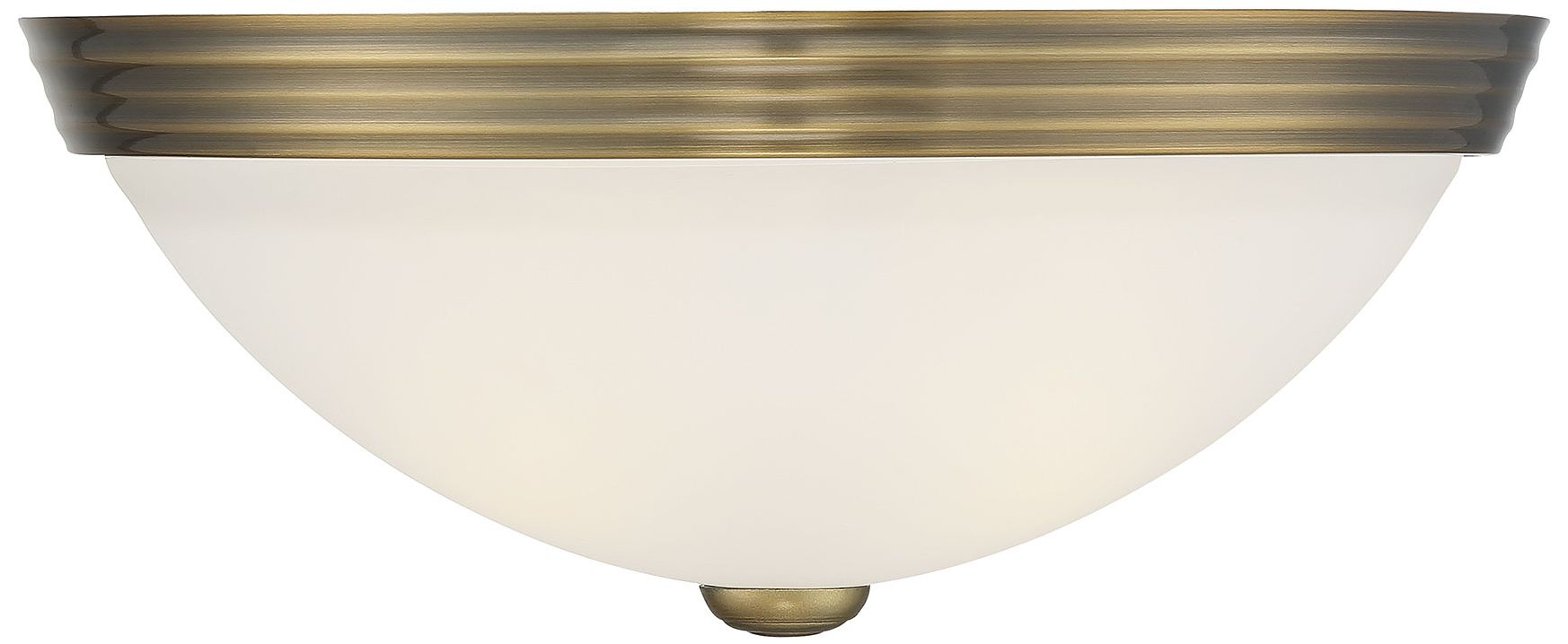 2-Light Ceiling Light in Warm Brass