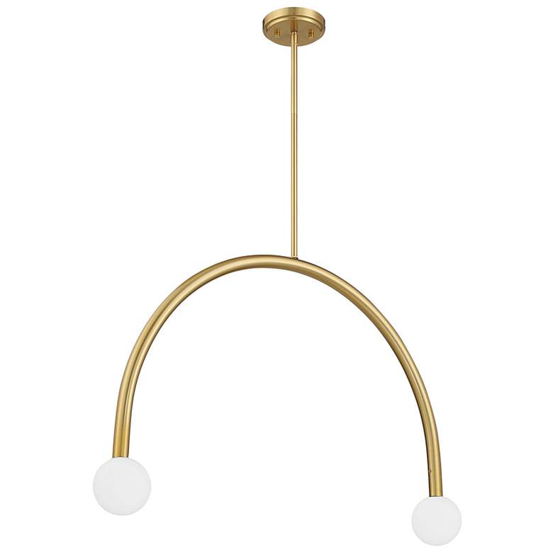 Image 2 2-Light Chandelier in Matte Black more views