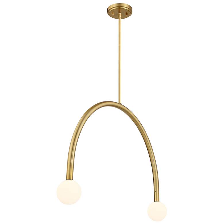 Image 3 2-Light Chandelier in Matte Black more views