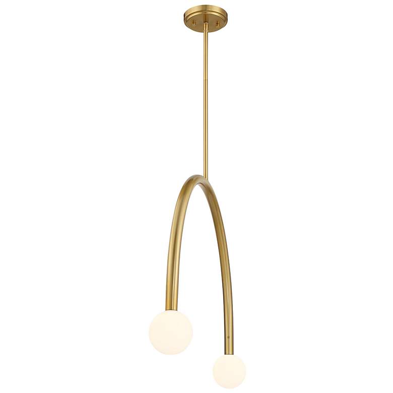 Image 4 2-Light Chandelier in Matte Black more views