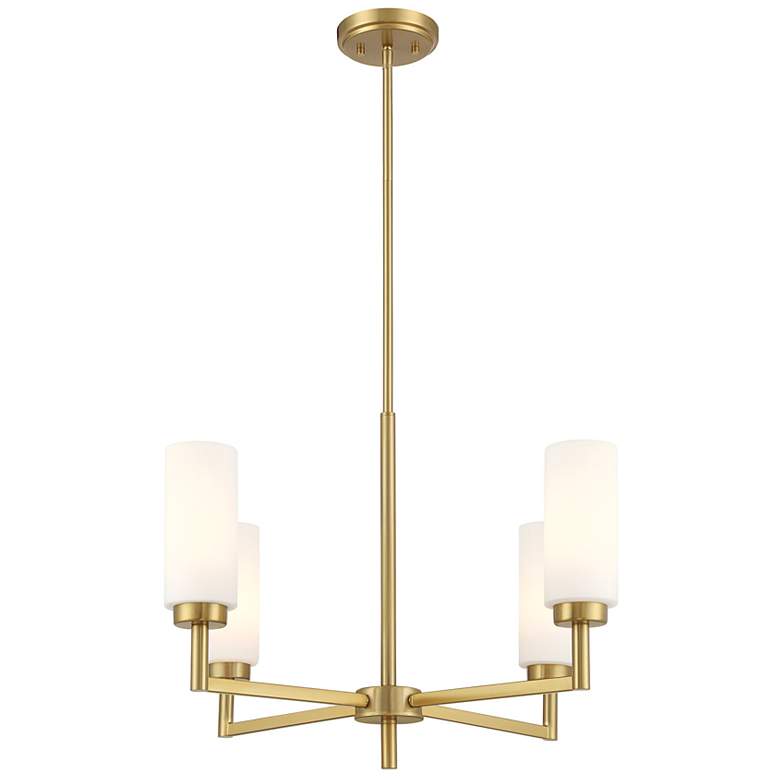 Image 4 2-Light Chandelier in Natural Brass more views
