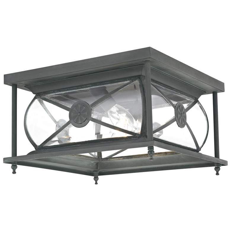 Image 1 2 Light Charcoal Outdoor Ceiling Mount
