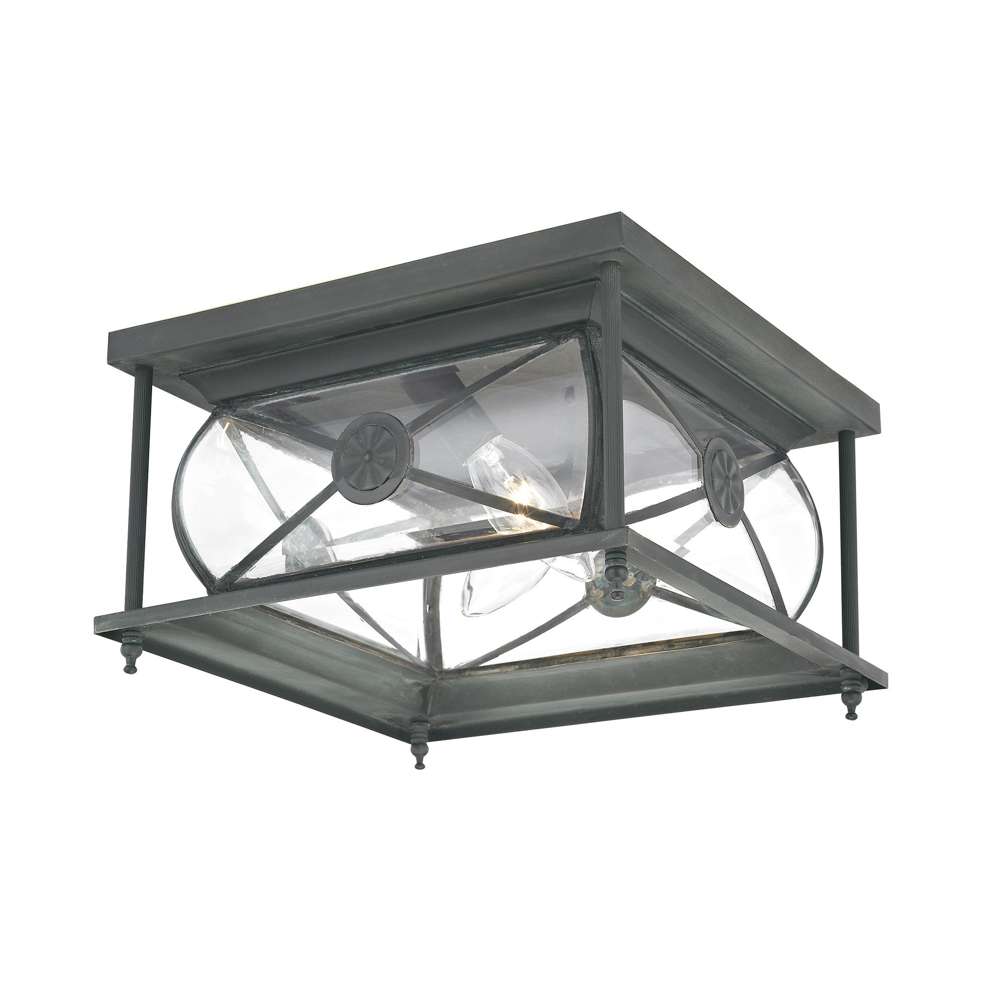 Image 3 2 Light Charcoal Outdoor Ceiling Mount more views