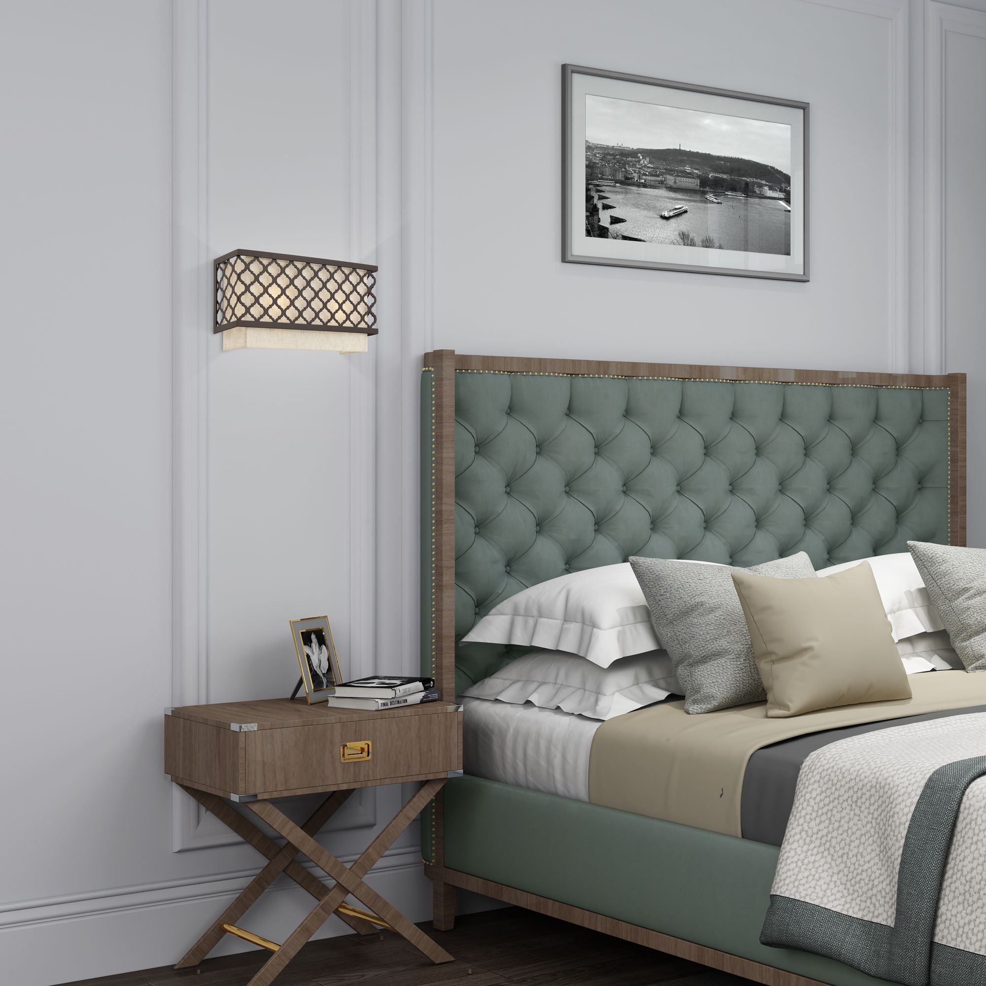 2 Light English Bronze ADA Wall Sconce