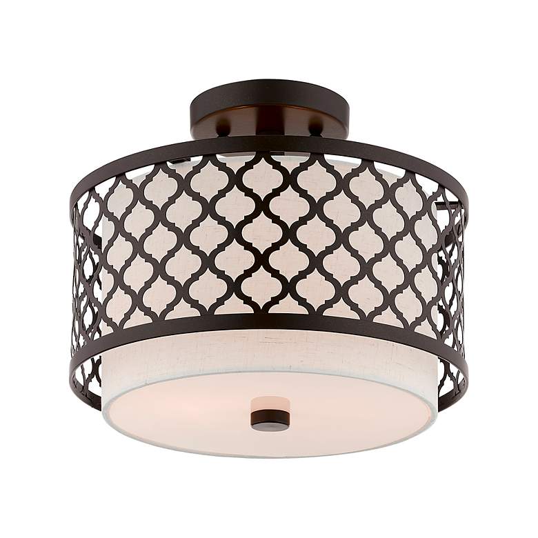 Image 5 2 Light English Bronze Ceiling Mount more views