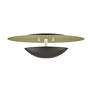 4_2 Light English Bronze Large Semi-Flush with Antique Brass Backplate more views