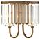 2 Light Hand Painted Palacial Bronze Wall Sconce