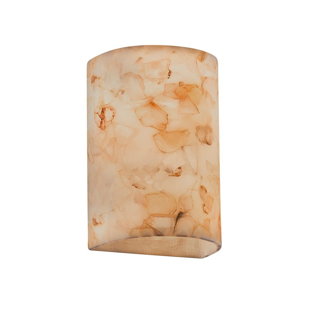 Image 2 2-Light Large Cylinder Wall Sconce - Alabaster Rocks - Made to Order more views